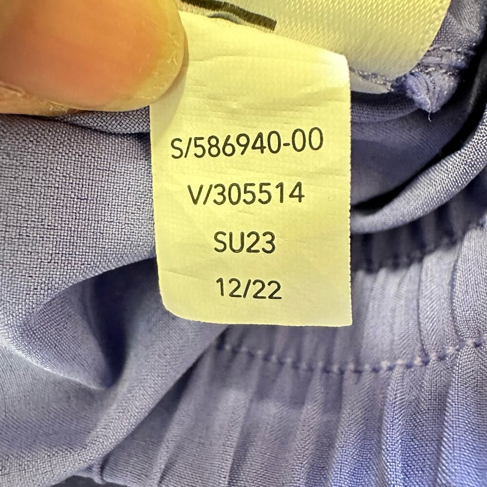 Athleta Arrival Straight Leg Ankle Pants Adonis Purple Blue #586940 10 Tall NWOT - Picture 6 of 13